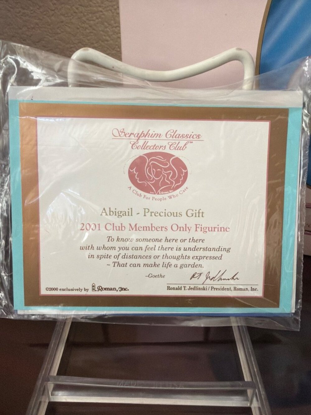 2001 Seraphim Classics Abigail Precious Gift Angel Figurine 2001 Club NEW - Picture 10 of 16